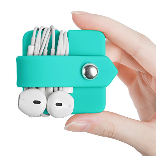 Cord Organizer Earbuds Holder Earphone Wrap Earphones Organizer Headset Headphone Earphone Wrap Winder Cord Manager Cable Winder Blue - color: Blue