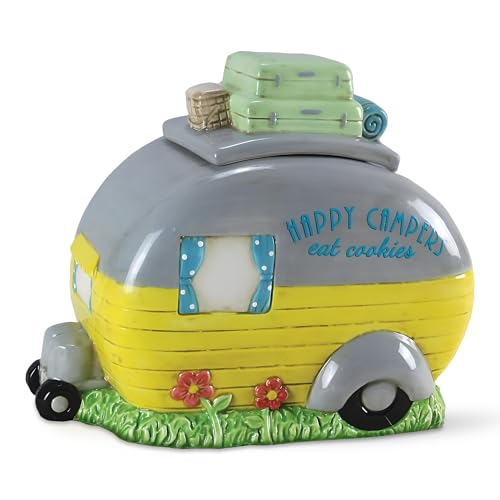 Young's Ceramic Camper Cookie Jar, 9.5" - color: Multicolor