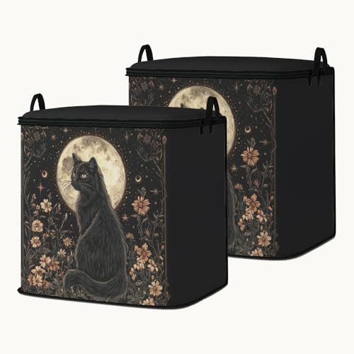 2pcs closet organizers and storage under bed,clothing blanket sweater sheet bedding comforter duvet quilt pillow toy storage bags with lids,dorm room essentials for containers 95L - color: 21