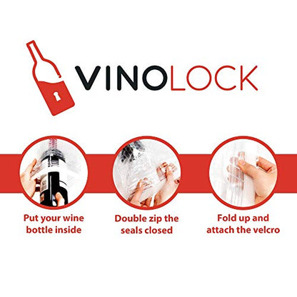 Wine Protector Bag For Airline Travel by Vinolock - 6 pack