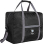 Bago Personal Item Travel Bag For Airlines - Fits As 18x14x8 inches Travel Bag Spirit & Frontier Airlines - Foldable Duffle Bag For Travel - Personal Item Bag Small Carry On Bag For Air Travel - color: Black
