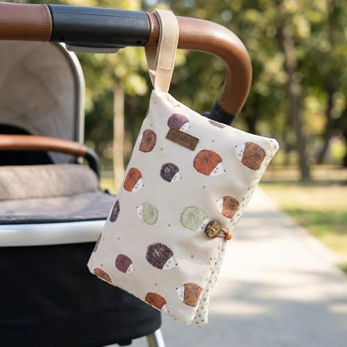 HAMUR Baby Diaper Bag Organizer – Compact & Foldable Stroller Pouch for Newborn Essentials | Travel-Friendly | Fits Boys & Girls (Urchin) - color: Urchin