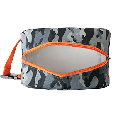 PackIt Freezable Snack Box, Charcoal Camo, Built with ECOFREEZE Technology, Collapsible, Reusable, Zip Closure with Buckle Handle, Great for All Ages and Fresh Snacks on the go (Pack of 12) - color: Charcoal Camo, size: Snack Box (Pack of 12)