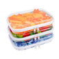 Clear Hard Shell Zipper Case,3PCS Transparent Clear Zipper Pouches,Hard Side Plastic Case Set,Portable Travel Storage Organizer Bins - color: 3PCS-M
