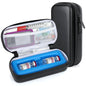 YOUSHARES Insulin Vial Cooler Travel Case - TSA Approved Diabetes Carrying Bag Keep Medicine Cool, Peptide Medication Organizer Small Bottle Protector, Refrigerated Pack with Protective Ice Brick - color: 01 Black