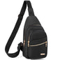 Banelu Small Crossbody Sling Bag Sling Backpack, Cross Body Bag Crossbody Purses for Hiking Traveling Outdoors - color: I Black