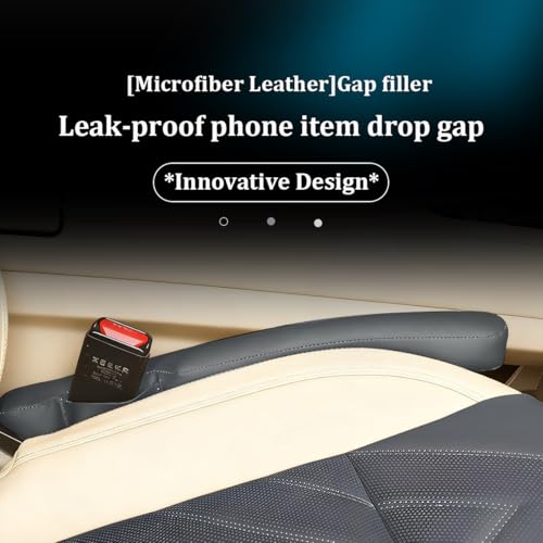 Car Seat Gap Filler, 2PCS Between Vehicle Seats Console Organizer Stop Things from Dropping, Automotive Interior Chair Gap Coverage Fill, Universal for SUV Automobile Truck (Cyan Grey) - color: Cyan Grey