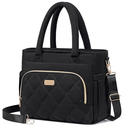 Artelaris Lunch Bag Women, Adult Insulated Lunch Box, Leakproof Lunch Cooler Bag, Reusable Large Lunch Cooler for Work, Picnic, Travel (Black) - color: Black
