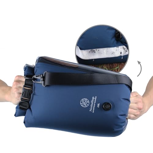 Washbag Portable Washing Machine - 15L Fully Waterproof Dry Bag - Lightweight Compact Nylon Washing Machine - Portable Manual Clothes Washer Laundry Bag (Navy) - color: Navy
