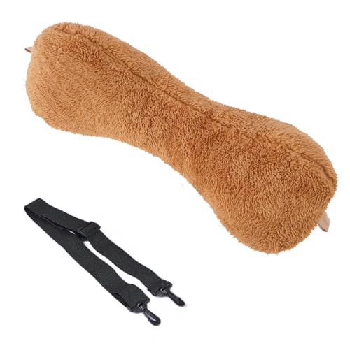 Head Recliner Pillow Adjustable Cotton Headrest Pillows for Recliner Chairs, Pain Relief Neck Support Pillow for Travel Home Sofa Armchair with Zipper Cover (Camel) - color: Camel