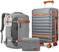 Luggage Sets 3 Piece with Spinner Wheels, Lightweight PC Hardside Suitcase with TSA Lock & YKK Zippers, 20 Inch Carry On Luggage with Travel Bag for Men and Women, Grey - color: Grey, size: 3 Piece Set (20inch)