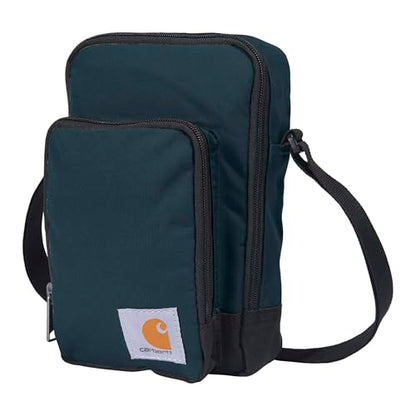 Carhartt Crossbody Zip Bag, Durable, Adjustable Crossbody Bag with Zipper Closure for Men and Women - color: Essential Crossbody Bag (Greenstone), size: One Size