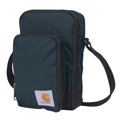 Carhartt Crossbody Zip Bag, Durable, Adjustable Crossbody Bag with Zipper Closure for Men and Women - color: Essential Crossbody Bag (Greenstone), size: One Size
