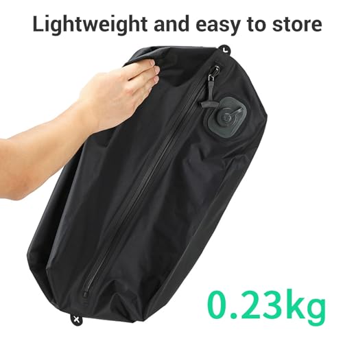 ITEFDTUTNE Travel Vacuum Bags with Built in Pump, 20L Rechargeable Folding Vacuum Storage Space Saver Bags Compression Packing for Clothes Comforters Luggage Travel (Black Grid) - color: Black Grid