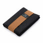 LIGHT FOLD Ultra Slim Tri-Fold Wallet with RFID Blocking, Lightweight Minimalist Men’s Wallet with Elastic Band, Waterproof Durable Nylon Fabric, Slim Front Pocket Card Holder Fits 12 Cards & Cash - color: Brown