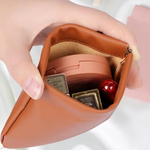 4.72 - Inch Mini Organizer Pouch, Multi - Use Small Items Storage Bag - color: Black+Apricot+Pink+Matcha Green