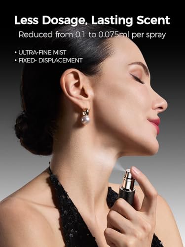 Travalo AQUA Refillable Perfume Atomizer, 5ml Travel Perfume Bottle with Easy Bottom Refill, Leak-Proof Mini Cologne Sprayer, TSA-Approved Pocket Fragrance Spray for Women & Men,1 Piece (Black) - color: BLACK