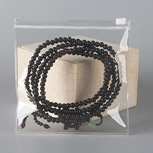 50PCS Transparent Jewelry Bags Square Clear Zipper Jewelry Pouches Earring Bracelet Storage Organizer (15 * 15cm 5.9 * 5.9 inch) - color: Clear - 5.9"×5.9"
