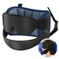 SARISUN Travel Pillows for Airplanes with Sleep Eye Mask, Chin Strap, Airplane Pillow for Long Flights, Car Road Trip, 360° Support Headrest, Travel Essentials Stop Bobblehead, Mottled Blue - color: Mottled Blue