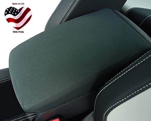 Car Console Covers Plus Neoprene Center Armrest Console Cover for Honda Pilot Models 2009-2015 for Center Console Lid Made in USA Black - color: BLACK