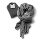 Bucky Jersey Stripe Travel Comfort, Blanket Scarf, Black Stripe (551253) - color: Black Stripe, style: Blanket Scarf