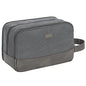 WANDF Travel Toiletry Bag for Men Large Toiletries Shaving Bag Water Resistant Hanging Dopp Kit Travel Accessories Bag for Women Men (Grey) - color: Grey