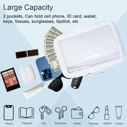 Small Sling Bag for Women Men Chest Bag Water Resistance Mini Crossbody Bag Adjustable Strap Lightweight Shoulder Bag - color: 05-white