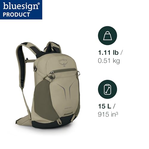 Osprey Sportlite 15L Lightweight Hiking Backpack for Men and Women - Everyday Hiking Bag - Travel Daypack, Graphite Purple - color: Graphite Purple, style: 15l