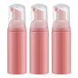 Tekson Foam Pump Bottle (Pink), Empty Travel Size Foam Dispenser Pump for Soap Shampoo, Lash Cleanser(60ml, 3PCS) - color: Pink, size: 3pcs