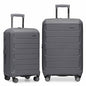 Traveler's Choice Pagosa Hardshell Expandable Luggage with Spinner Wheels, Gray, 2-Piece Set (22/27) - color: Gray, size: 2-Piece Set (22/27)