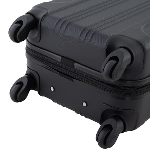 Travelers Club Chicago Hardside Expandable Spinner Luggage, Black, 22" Carry-On - color: Black, size: 22" Carry-On
