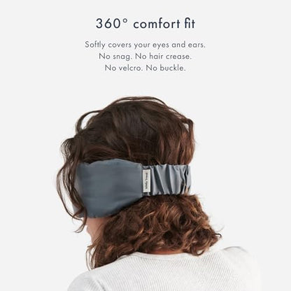 Infinity Travel - Bamboo Sleep Mask - Silky Soft Eye Mask - Comfortable - 100% Light Blocking Night - Machine Washable (Black) - color: Black