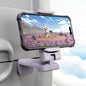 Airplane Travel Essentials Phone Holder, Klearlook Christmas Stocking Stuffers Phone Mount with Multi-Directional 360° Rotation, Travel Must Haves Handsfree Gadgets for Flying, Table or Outdoor-Lilac - color: Lavender