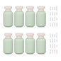 3.4 oz Plastic Small Travel Shampoo Bottles, Refillable Flip Cap Squeeze Bottles for Toiletries, Leakage-proof Travel Shampoo and Conditioner Container (8 pack) - color: Green, size: 3.4 oz