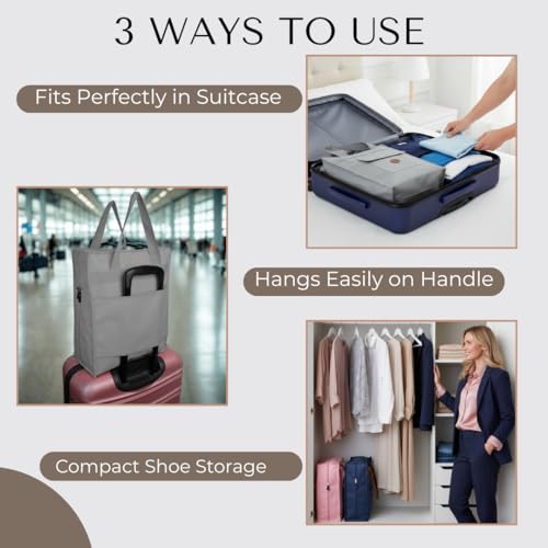 Shoe Bag for Travel, Portable Shoe Organizer, Storage Bag, Shoe Tote Bag for Women and Men - style: Cloud