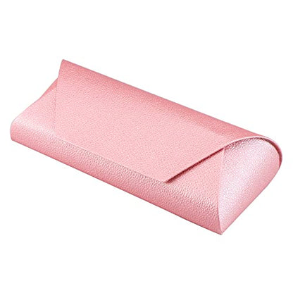 LifeArt Eyeglass Case Hard Shell, Portable Sunglass Case, Fashionable PU Leather Eyeglass Case, Lightweight - color: A_638_pink