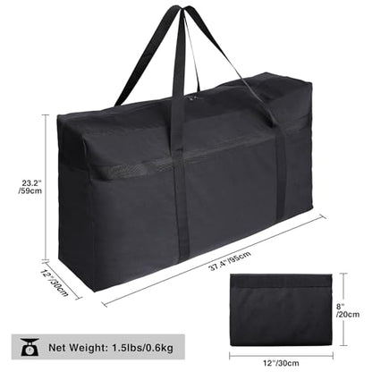 REDCAMP Foldable Travel Bag, Large Sports Bag, 75L/96L/100L, Lightweight Waterproof Tote Bag - color: Black 180L