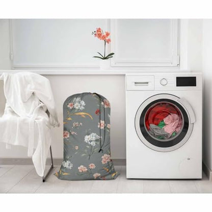 Swono Little Flowers Laundry Bag with Drawstring Closure, Foldable, Compact, Lightweight, 28" X 40" Beautiful Floral Blossom Summer Garden Plants Packable Dirty Clothes Pouch for College Dorm, Camp, - color: Little Flowers