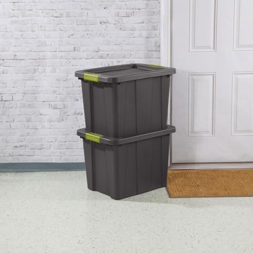 Sterilite 18-Pack Storage Bins with Lids, Heavy Duty Totes, Tuff1, 18 Gallon, Flat Gray - color: Flat Gray, size: 18 Gallon (18 Pack)