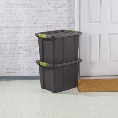 Sterilite 18-Pack Storage Bins with Lids, Heavy Duty Totes, Tuff1, 18 Gallon, Flat Gray - color: Flat Gray, size: 18 Gallon (18 Pack)