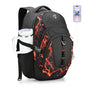 Swissdigital Laptop Backpack with USB Charging Port, Travel Backpack Fits 15.6 inches Computer, 31L Backpack for Men, Flame Red | SD803-97 - color: Flame Red