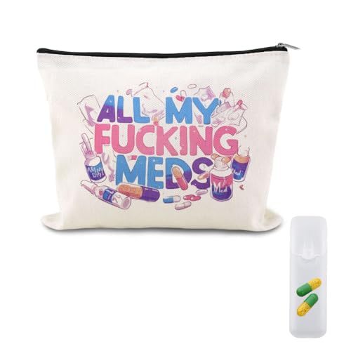 Patient Medication Pouches for Traveling Med Case for Pill Box Storage Container Pharmacy Doctor Medical Funny Novelty Gifts for Physician Nursing Assistant Pharmacist Nurses Makeup Bags for Work Camp - color: Patient Medication Pouches for Traveling
