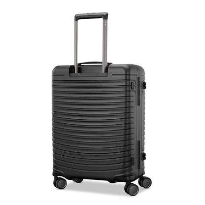 Framelock Max 21” Carry-On Hardshell Zipperless Luggage - Highly Secure Integrated Eazylock™ Mechanism - RightHeight™ Adjustable Handle System - 360° Spinner Wheels - Airline Approved - Asphalt Black - color: Black, size: Carry-on Spinner