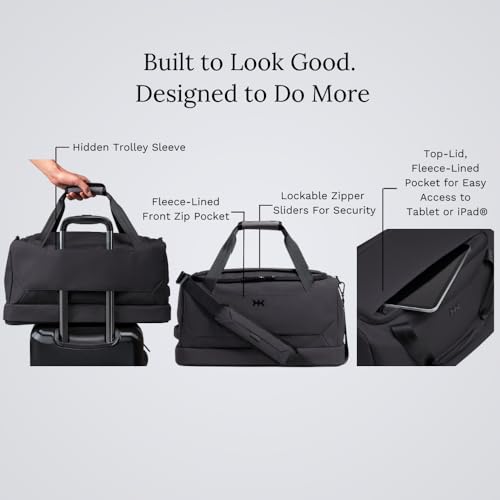 Knack Expandable Travel Duffel Midnight Black - color: Midnight Black, style: Travel Duffel