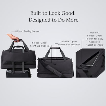 Knack Expandable Travel Duffel Midnight Black - color: Midnight Black, style: Travel Duffel