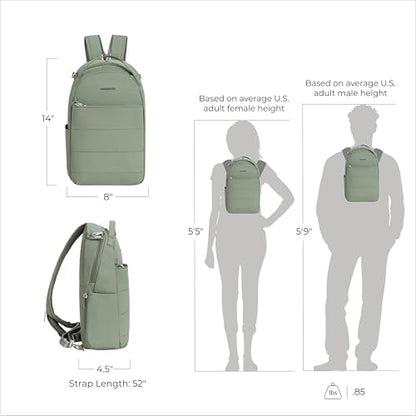 Travelon Anti-Theft Roam Convertible Backpack Sling - color: Moss