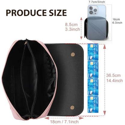 SS Hair Tools Travel Bag and Heat Resistant Mat for Hot Tools, Leather Curling Iron Case, Portable Essentials for Women, Black - color: Black