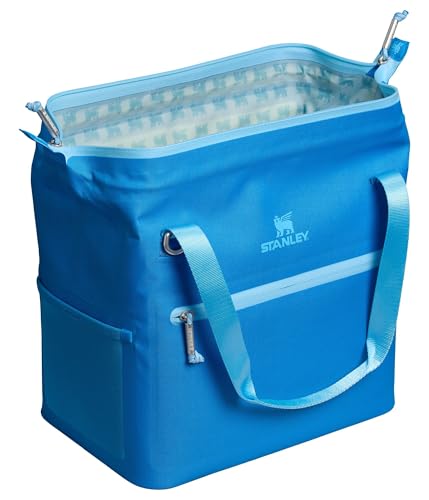Stanley All Day Julienne Soft Cooler Bag and Lunch Box | Insulated Travel Bag with Zipper | BPA-Free - color: Azure, style: Midi