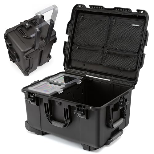 NANUK Trail 80 – 79L (20.9-Gallon) Waterproof Storage Box – Wheeled & Modular Cargo Case for Camping, Fishing, Hunting & Outdoor Storage – Dustproof and Impact Resistant (25.4” x 20” x 14.5”) – Black - color: Black, size: Trail 80 (20.9-Gallon)
