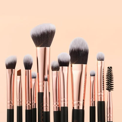 Docolor Double Sided Makeup Brushes, 6Pcs Double Ended Eyeshadow Brush Set Professional Eye Makeup Brushes Set Foundation Eyeshadow Blending Eyebrow Travel Make Up Brushes Kits - color: 6 Pcs